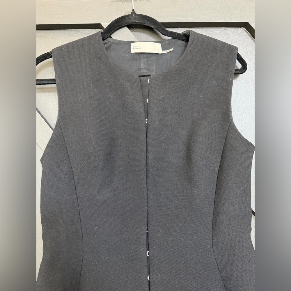 Tory Burch Hook & Eye Tunic/Dress in Black, Size 8 - Picture 6 of 14
